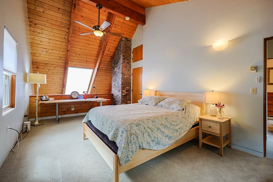 Primary guest bedroom. Guest has entire second floor