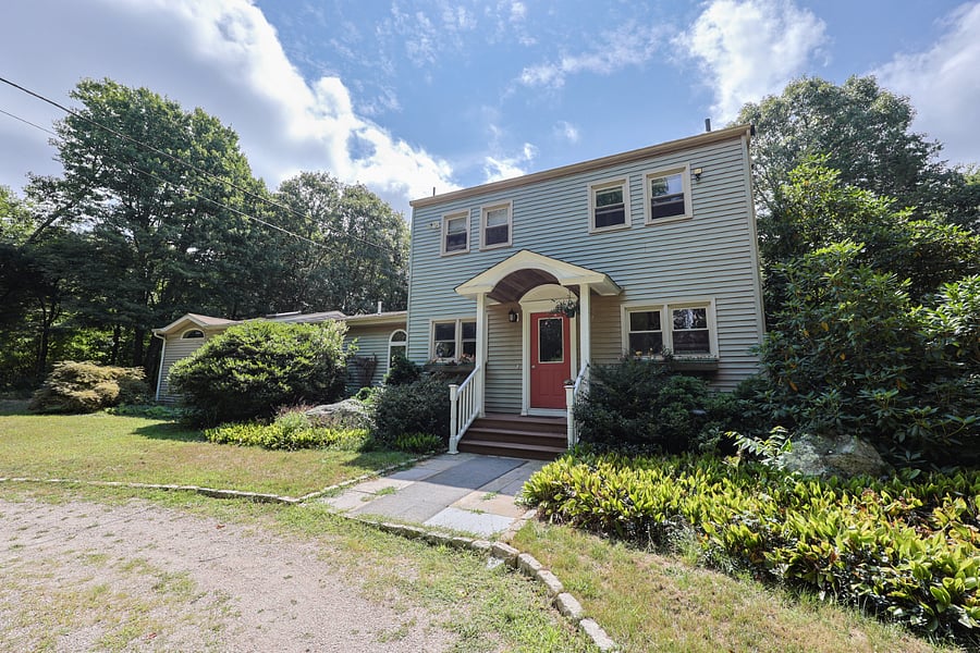 Outside of house which sits on three acres