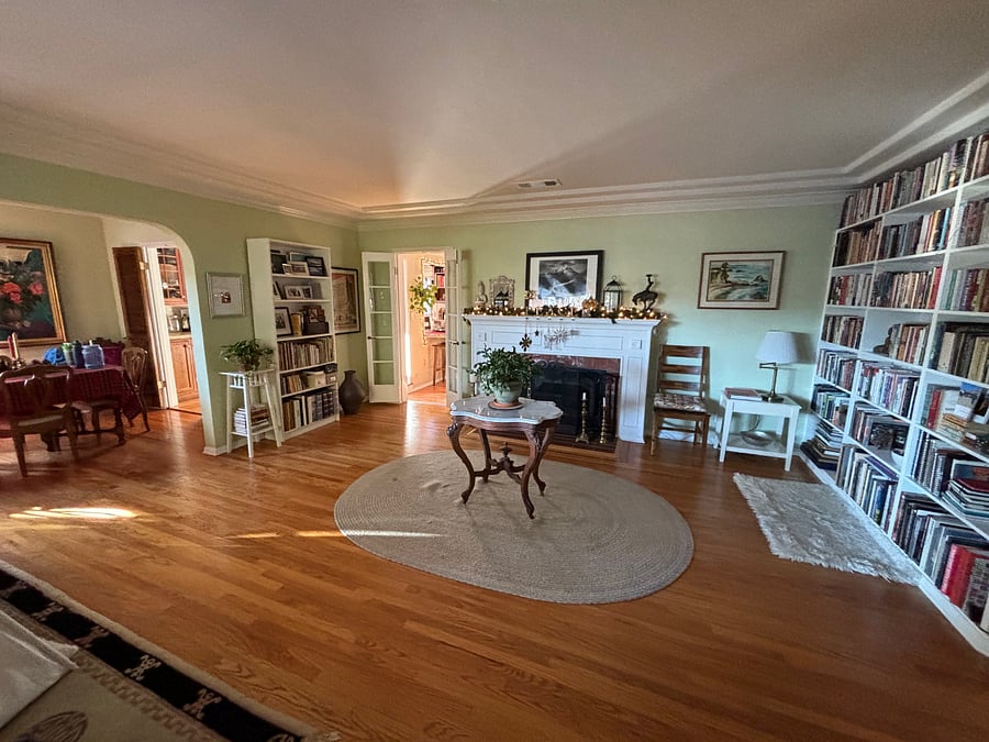 Entry way and library