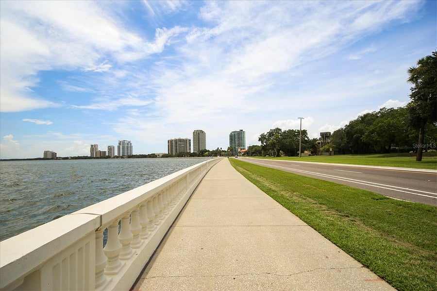 Iconic Bayshore Blvd, 1.5 blocks away