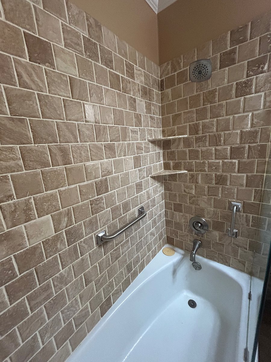 Tiled shower
