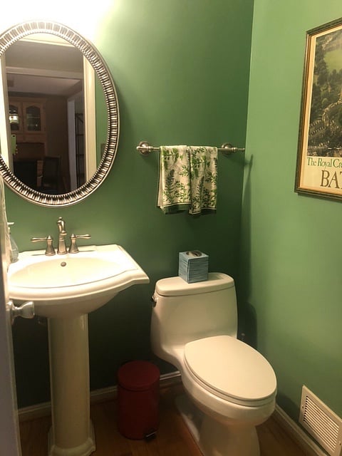 1/2 Bath on first floor