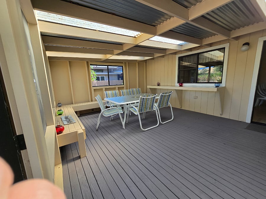 Enclosed patio