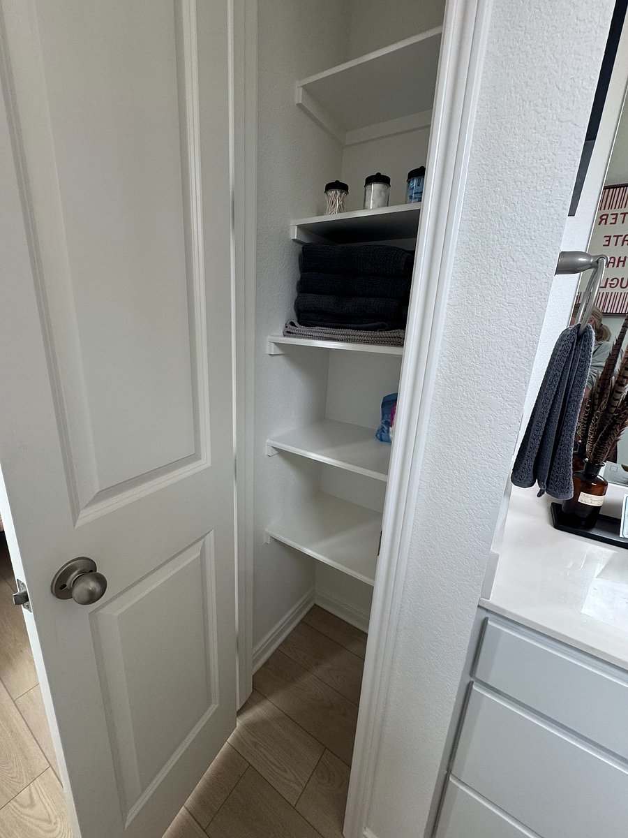 Primary bathroom closet
