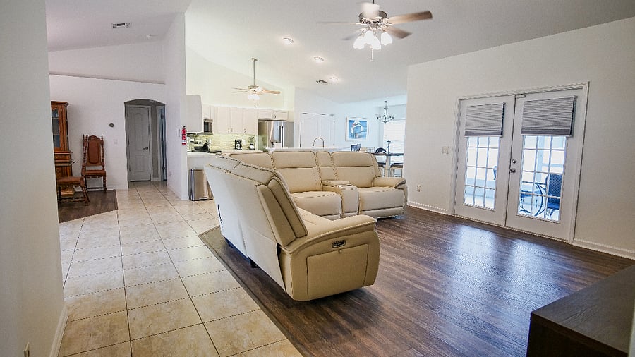 Multiple reclining chairs