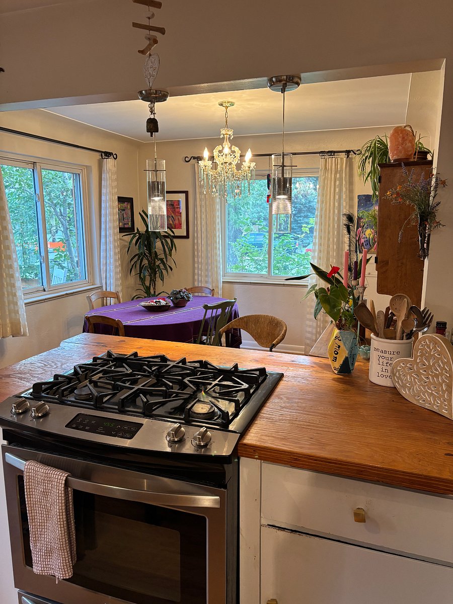Kitchen looking into dining room