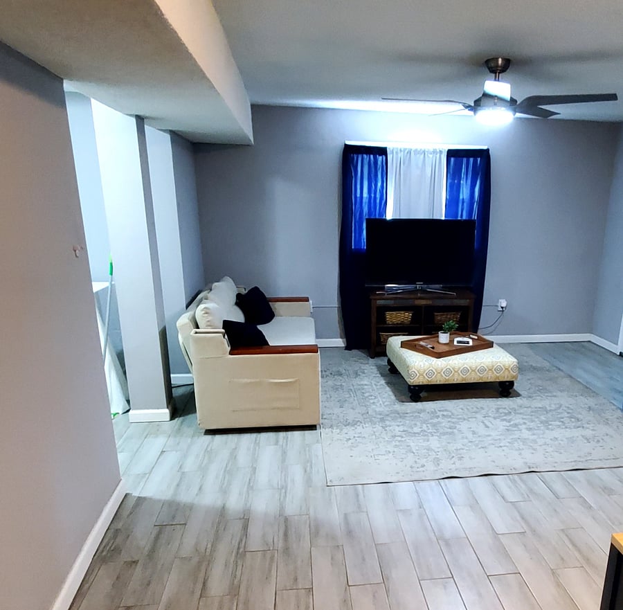 Livingroom with Queen sized Sleeper
Smart TV