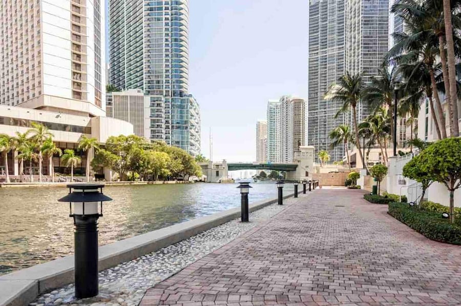 Walking/running/dog walking/relaxing area behind the Building