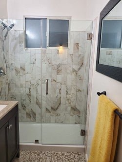 Custom Shower & Floor Tile.