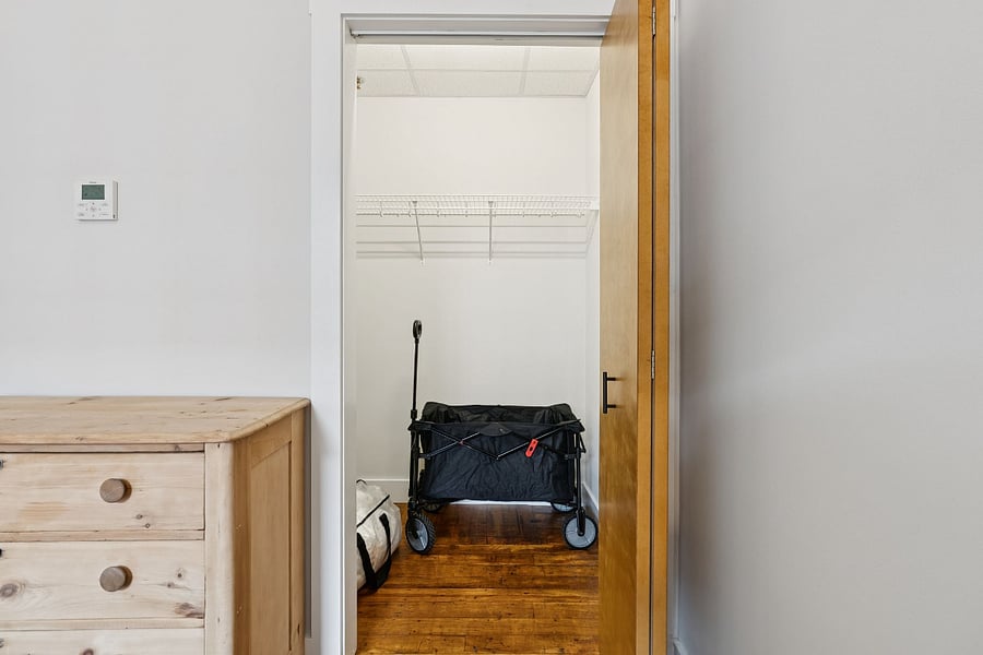 Large walk in closet