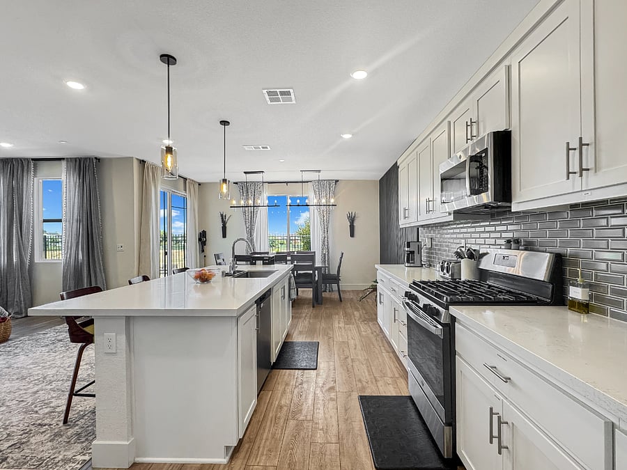 Kitchen and dining nook