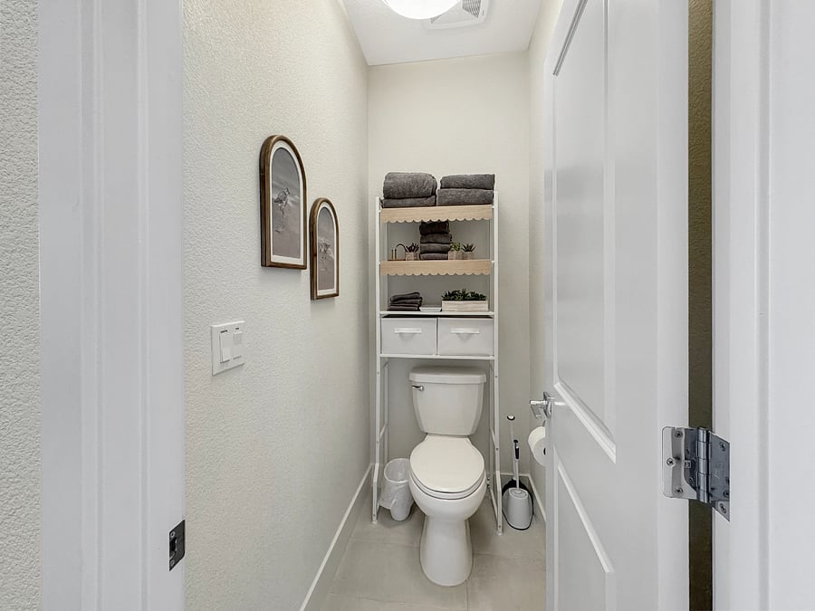Cozy water closet in the master suite