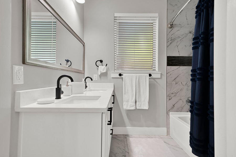 Room 1 Ensuite Bathroom with Rainfall Shower