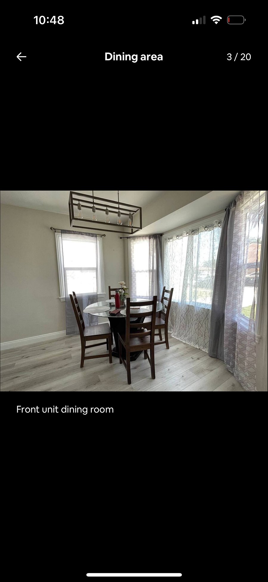 Front house shared dining area