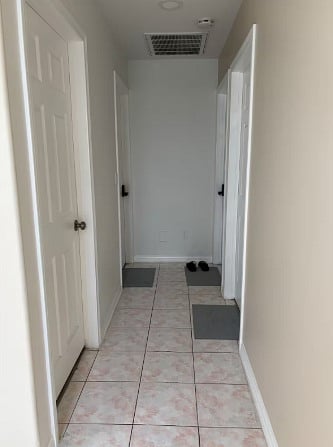 Back house rooms and bathroom hallway