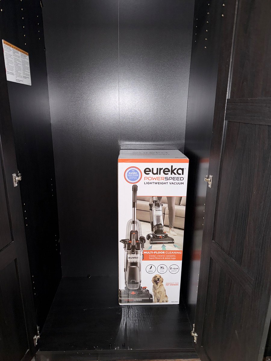 Apartment comes with a vacuum for better convenience of cleaning