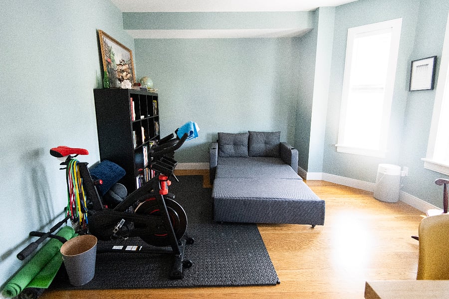 The pull-out loveseat comfortably sleeps an additional person, but folds away for those that don't need a second bedroom.