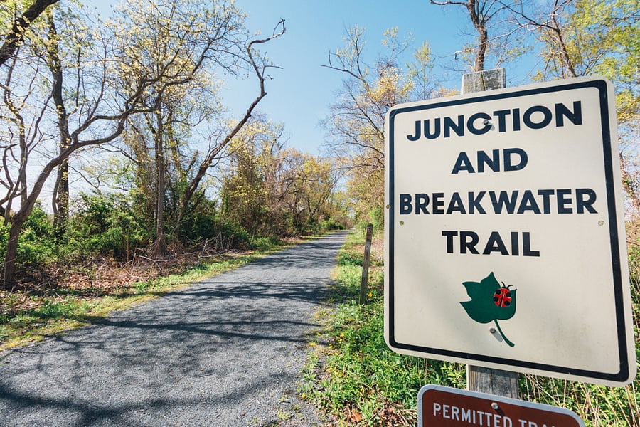Just off the Breakwater Trail . Perfect for walks, rides and seeing nature. 