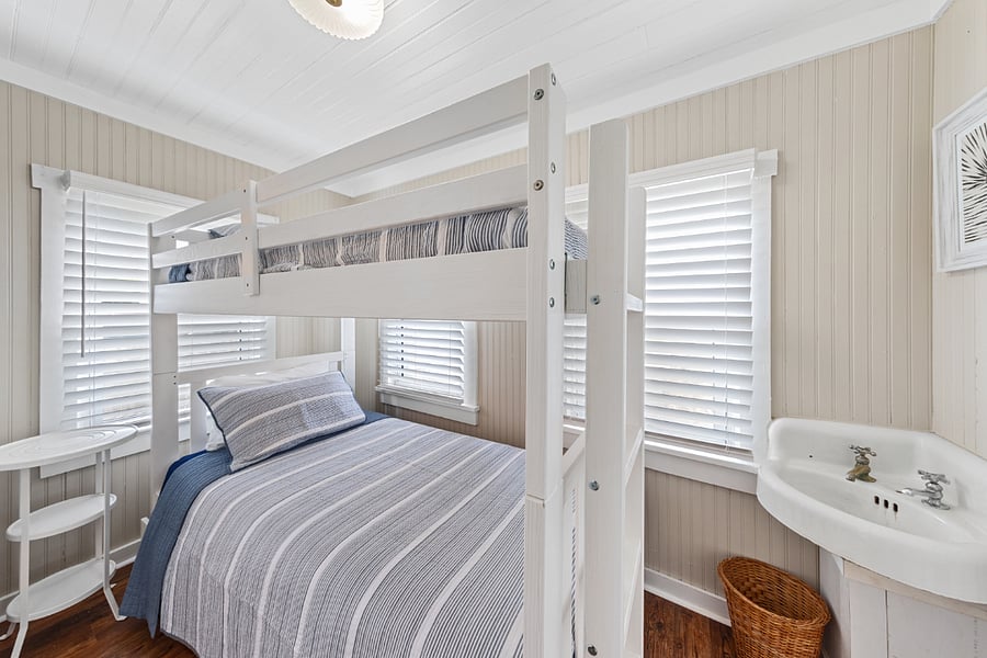 Twin Bunk room main level. 