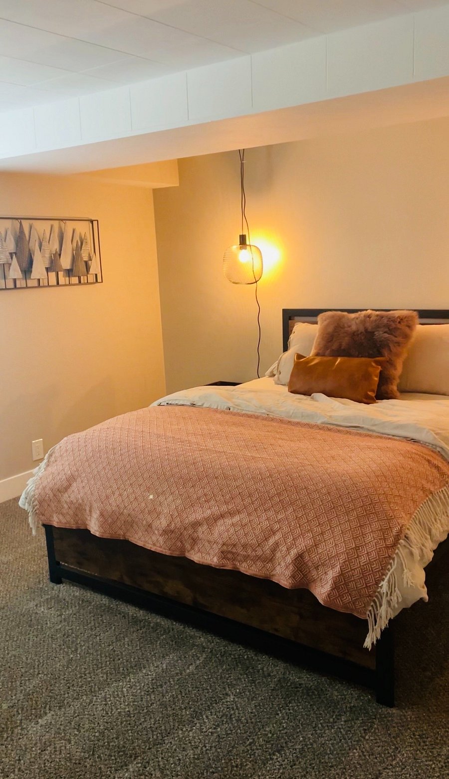 Basement bedroom #1, with two large closets and lots of extra storage space in the basement as well!
