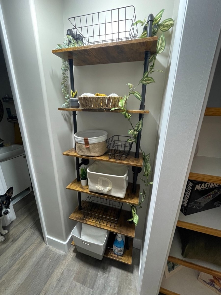 Lots of storage options around the basement
