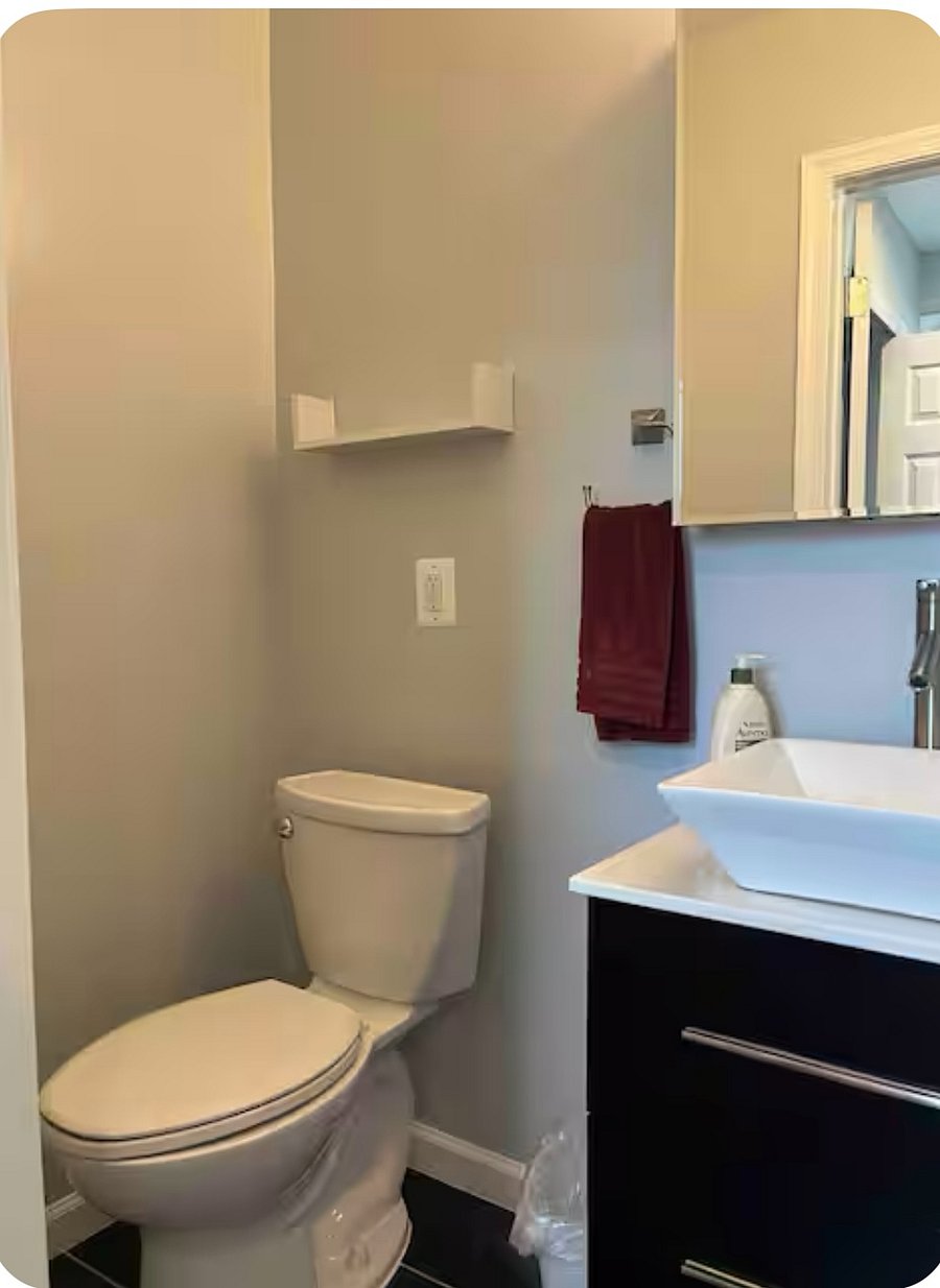 Half bath in primary bedroom