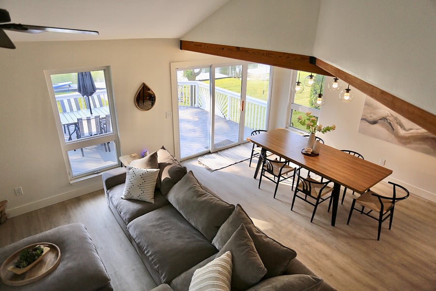View from the stairs