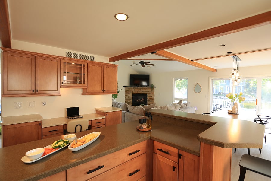 Kitchen with plenty of counter space