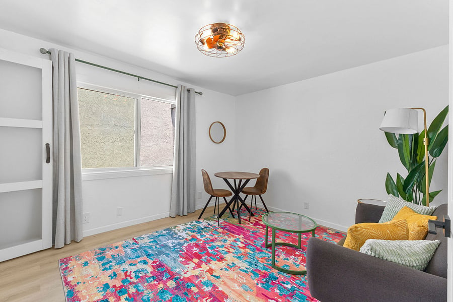 Another view of Unit A living room 

