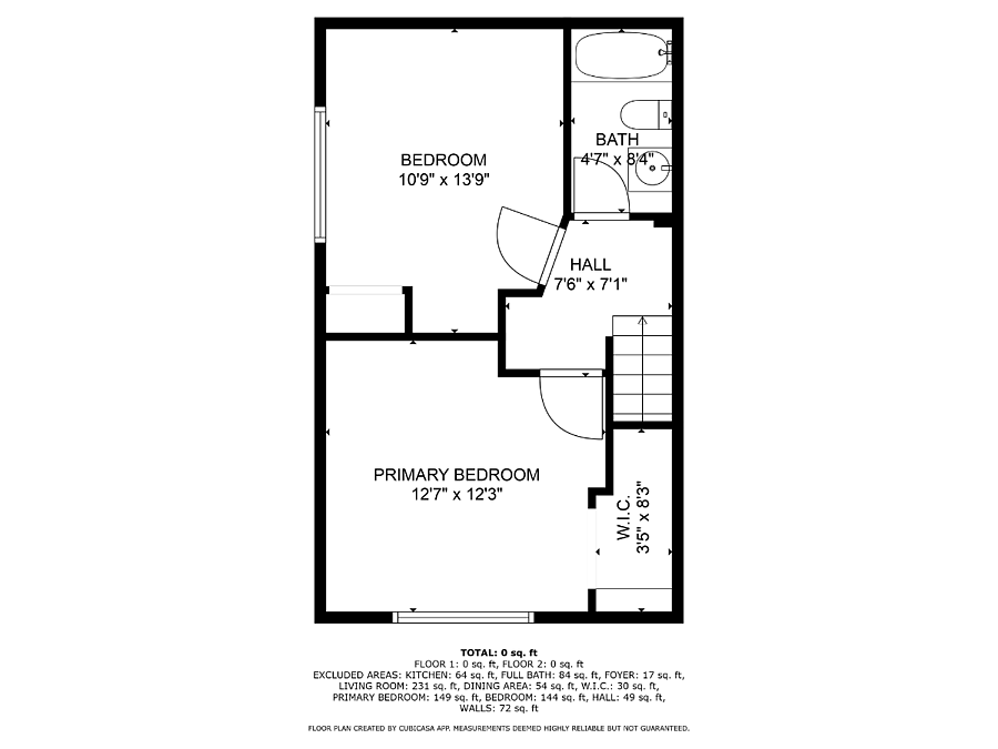 2nd floor unit floor plan.