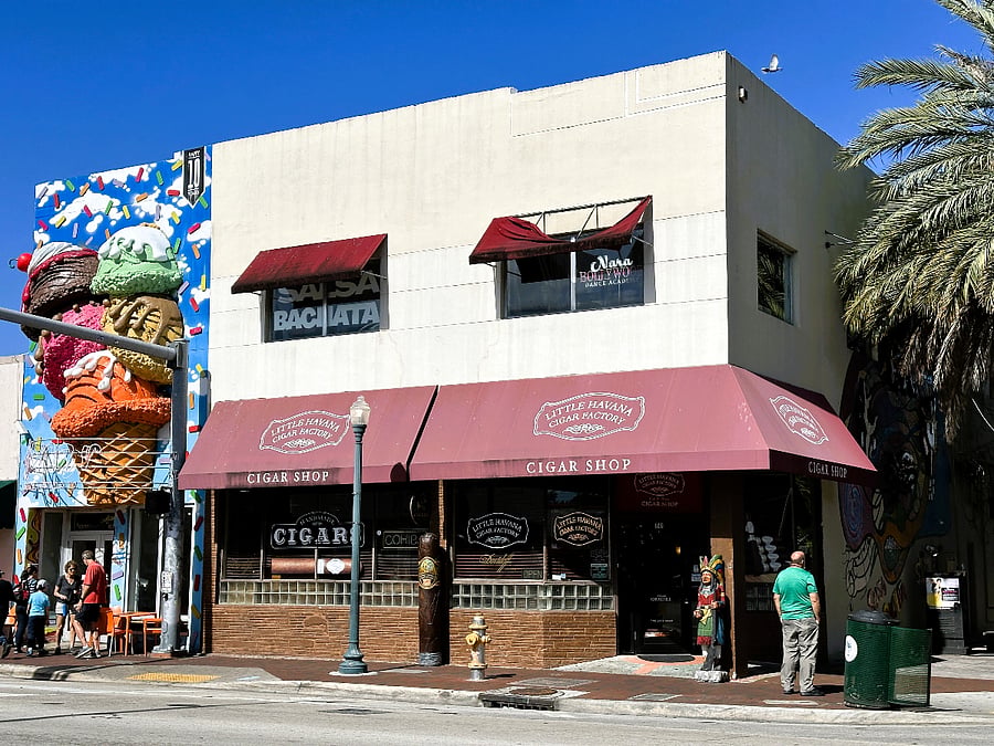 Little Havana Cigar Factory -
Distance: 0.5 miles 10 min walk / 2-3 min drive
Why visit: A beautifully curated cigar shop and lounge offering premium, hand-rolled cigars in a refined setting. Whether you're a cigar aficionado or just curious, this upscale experience gives you a taste of Cuban tradition with a modern twist. The on-site rollers, cozy ambiance, and wide selection make it a top stop in the neighborhood.