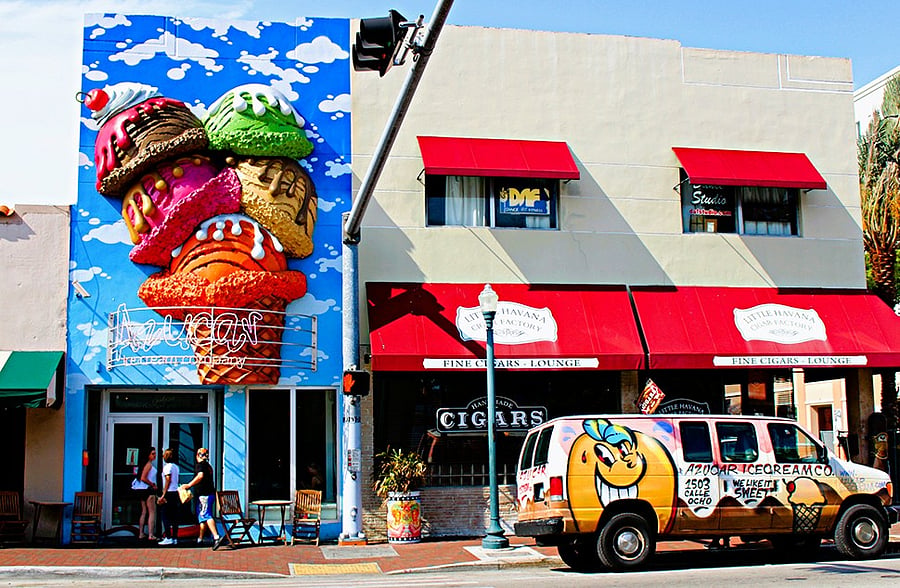 Azucar Ice Cream Company
Distance: 0.6 miles 12 min walk / 3 min drive
Why visit: Iconic Cuban-style ice cream shop with wild flavors like Burn in Hell Fidel and Abuela Maria. Delicious and memorable.