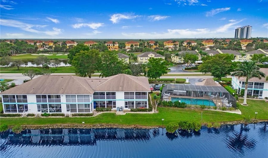 View from the mangroves and water