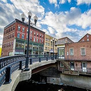 Bridge going to main street in downtown about a 10-15 minute walk from the house