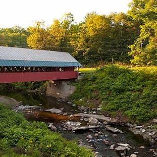covered bridge near the farmers market on Saturdays about a 5 minute drive from the house