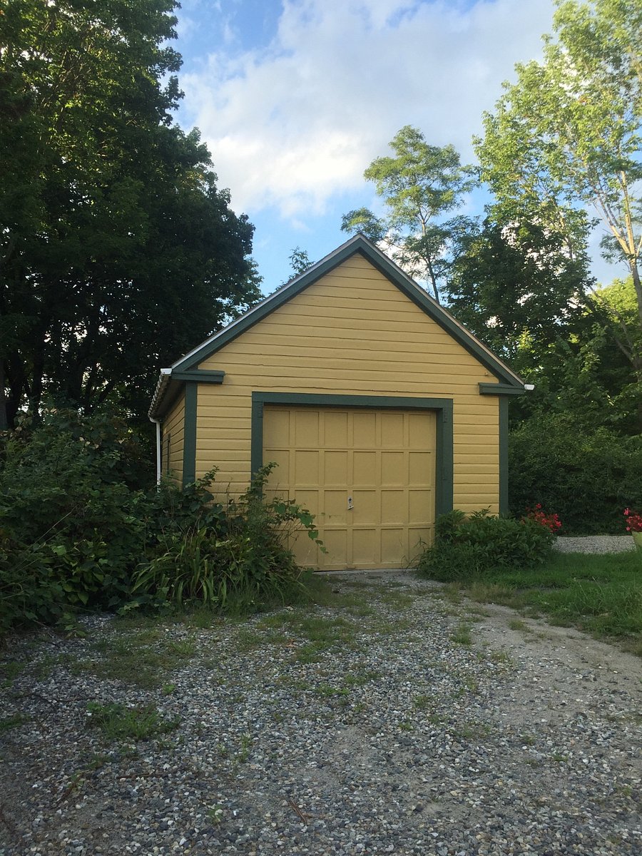 garage for extra storage and also has an additional refrigerator