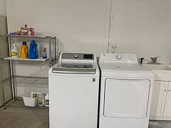 Laundry in Garage