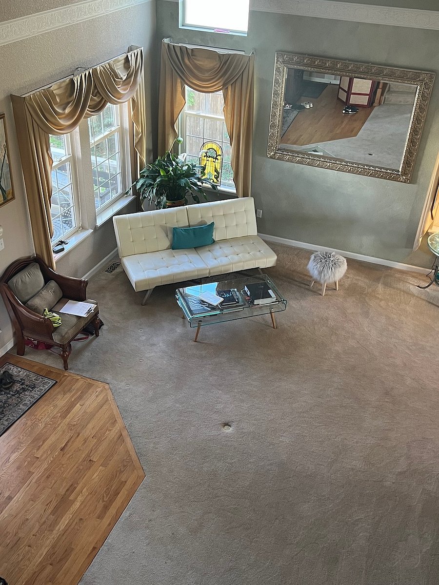 Open entryway, view from second floor.