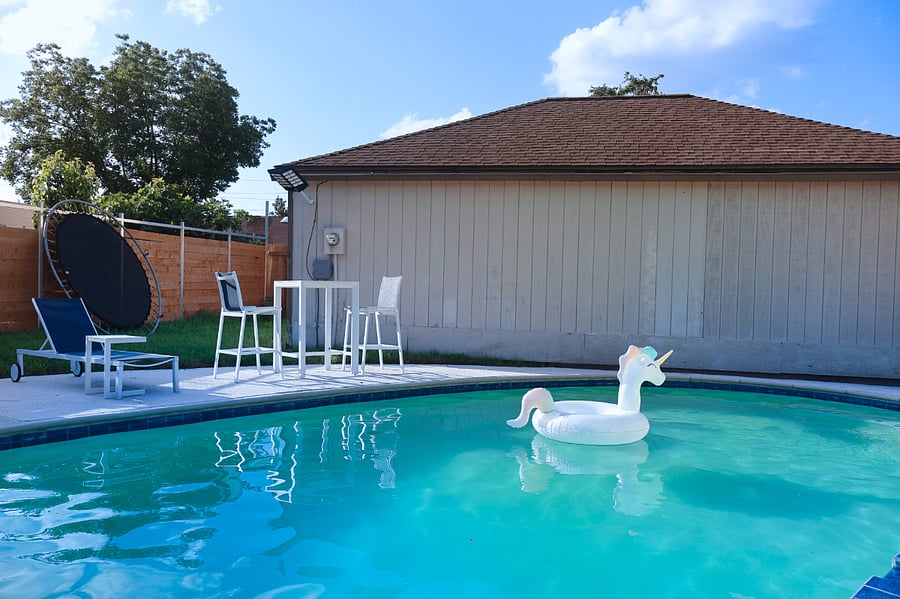 the pool and hot tub