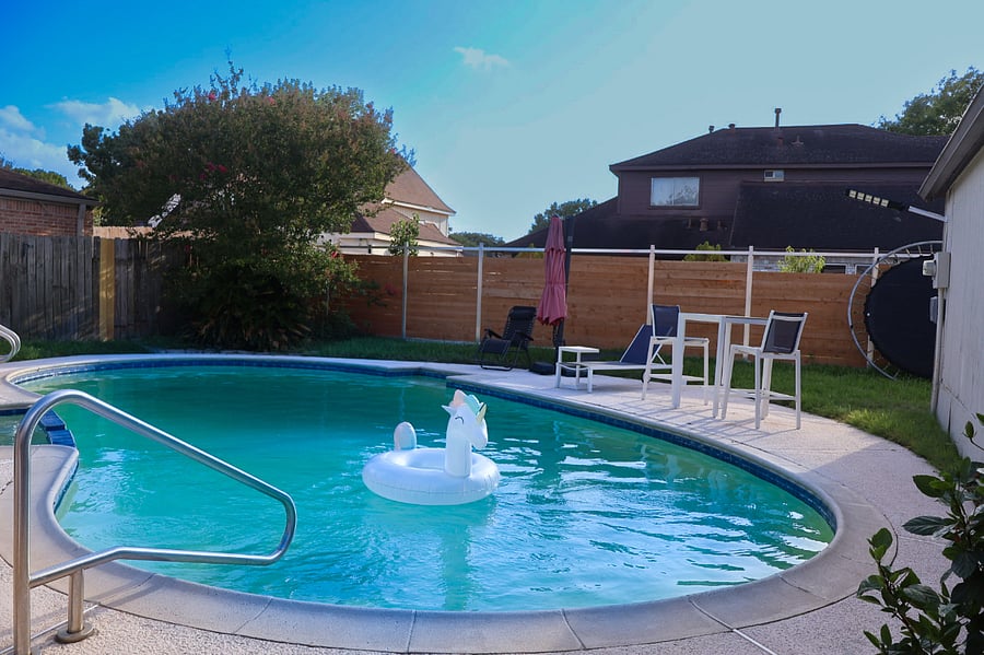 the shallowest is 13ft for the pool
