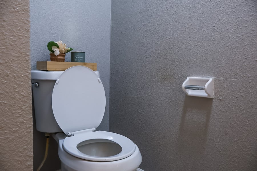 half bathroom down stairs