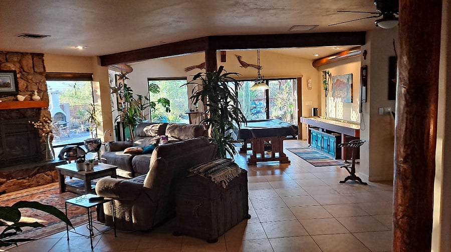 Livingroom and game room