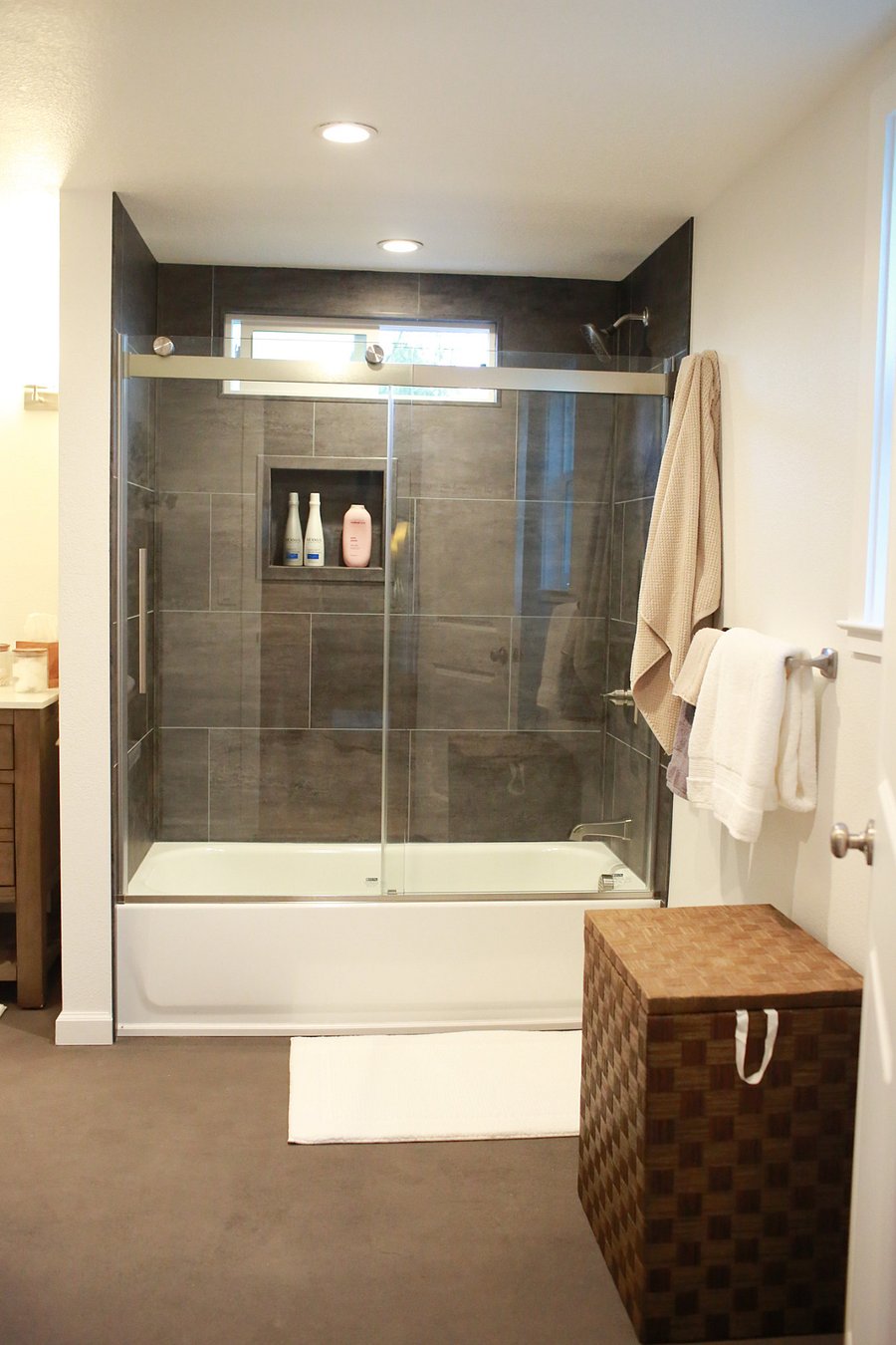 Spacious new bathroom