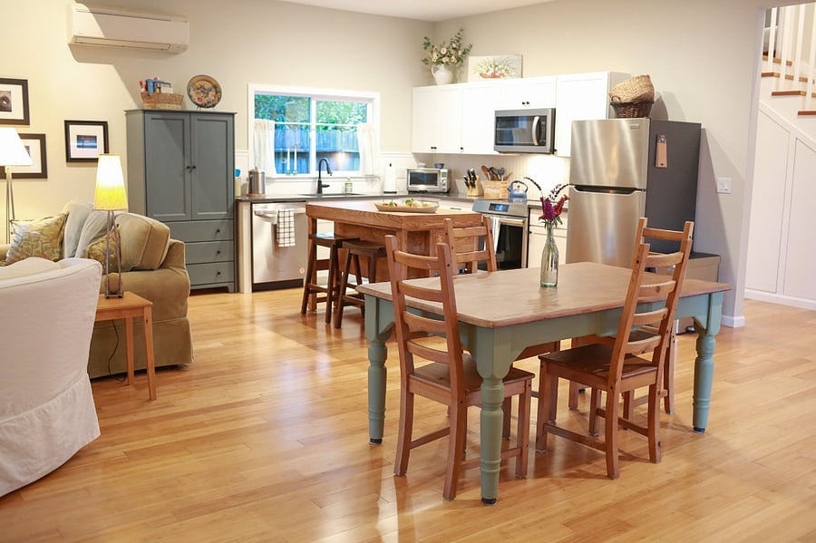 Beautiful open kitchen area with all the amenities