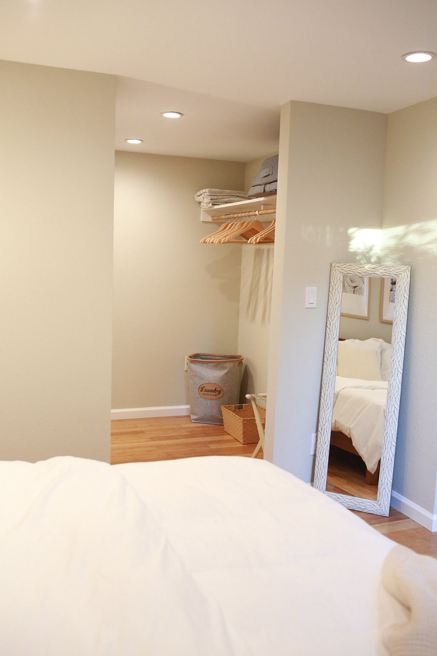 large walk-in closet