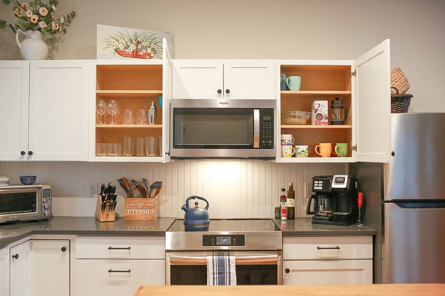 Kitchen fully stocked