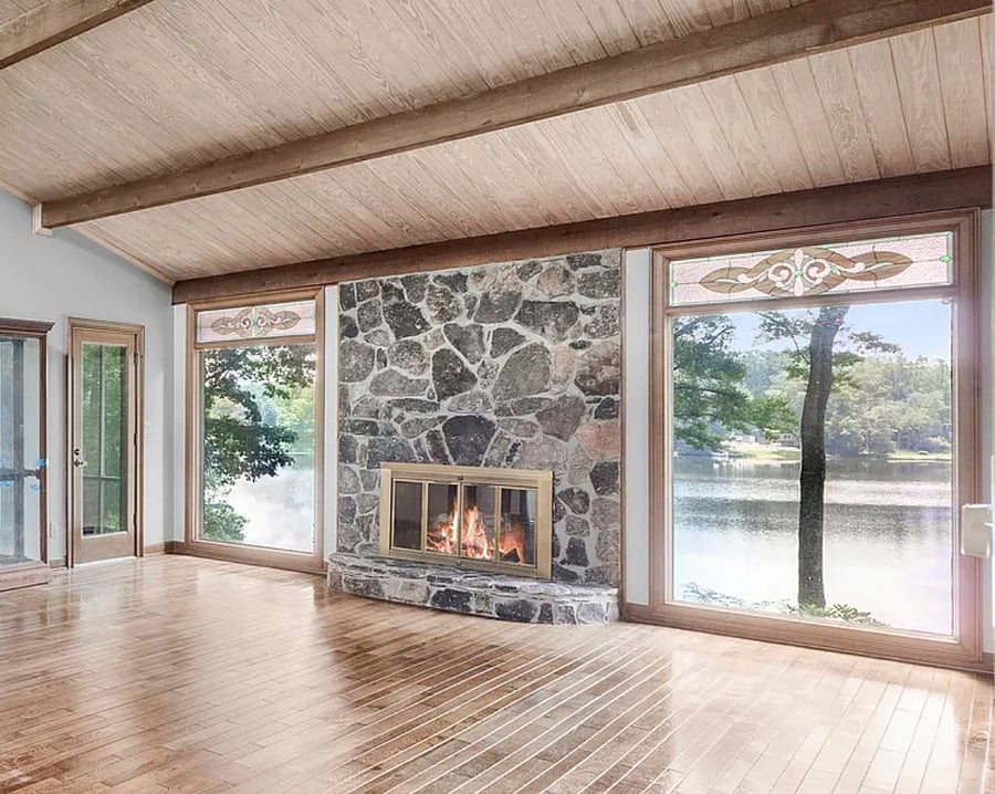 Tranquil Lake Views. Upstairs main floor.