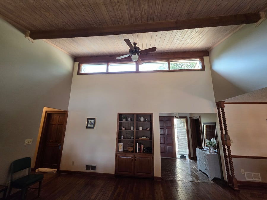 vaulted ceiling