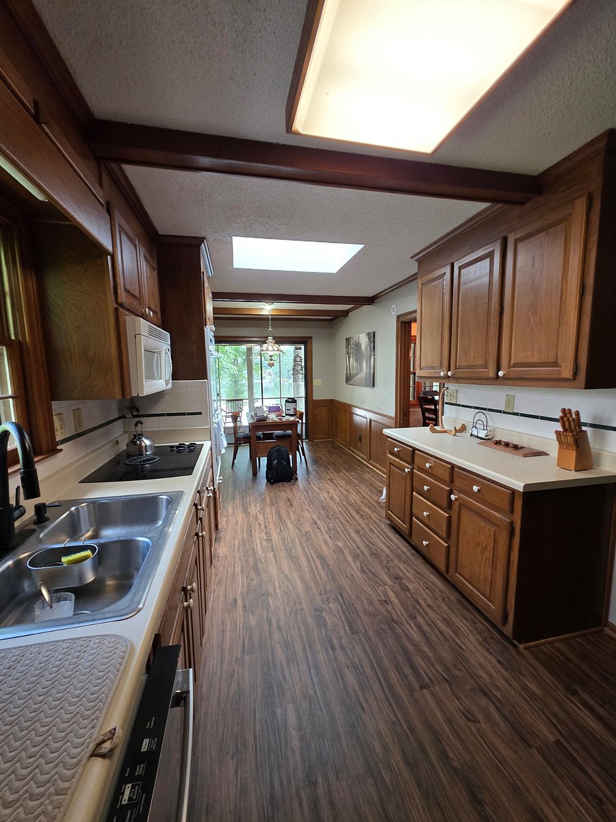kitchen out to sunroom