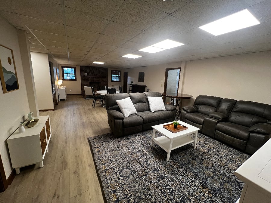 Basement. Large Living area